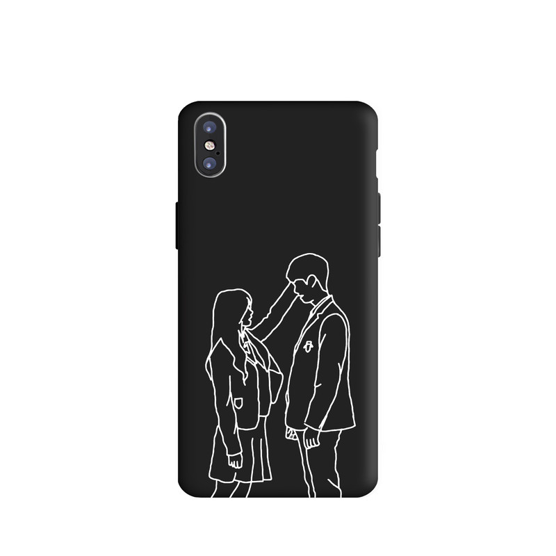 کاور طرح عاشقانه مینیمال کد u4267 مناسب برای گوشی موبایل اپل iphone X / Xs