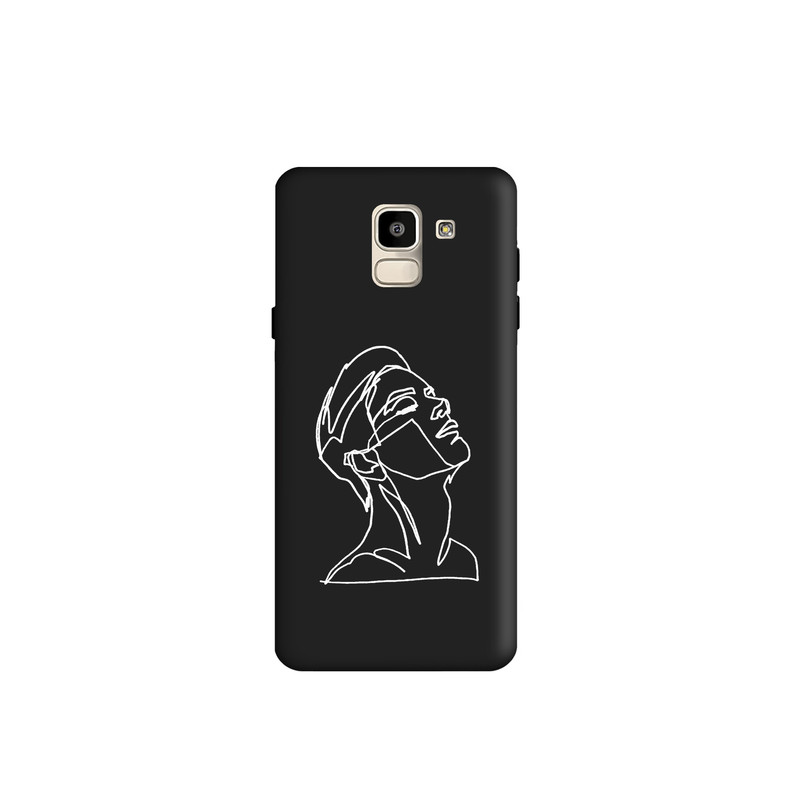 کاور طرح چهره مینیمال پسرانه کد y3463 مناسب برای گوشی موبایل سامسونگ  Galaxy J6