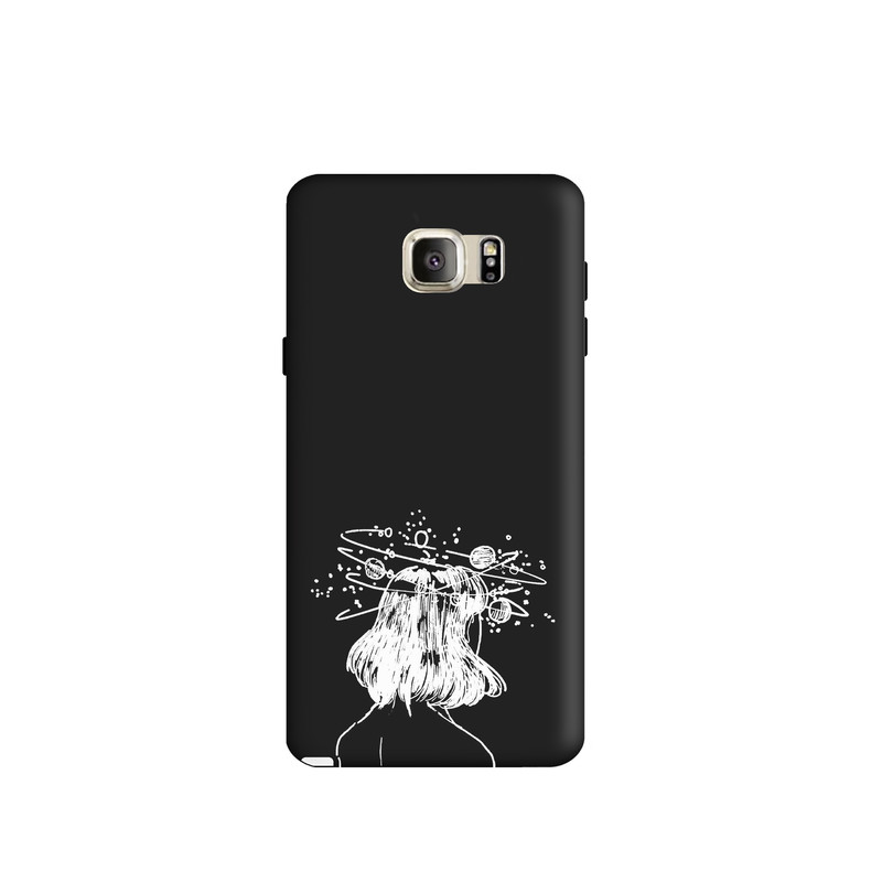 کاور طرح   دخترانه مینیمال کد y4503 مناسب برای گوشی موبایل سامسونگ  Galaxy  note5
