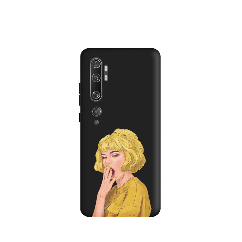 کاور طرح  دختر خوابالو کد y7827 مناسب برای گوشی موبایل شیائومی Mi Note 10 / Mi Note 10 pro