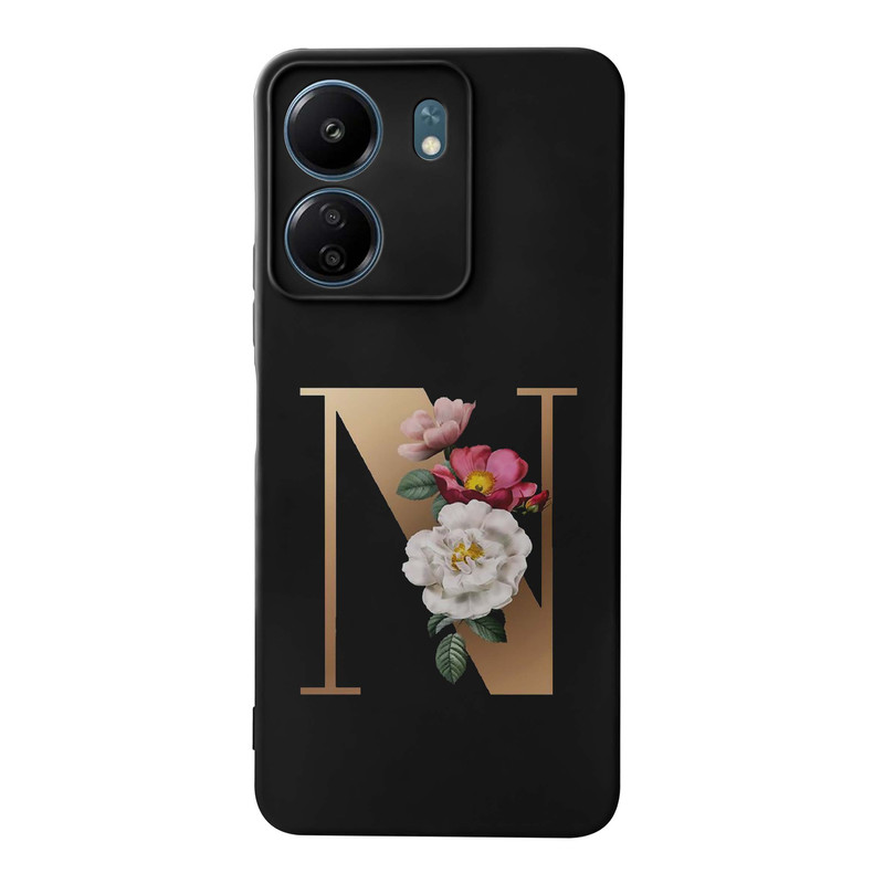 کاور قاب گارد طرح حرف N کد s11254 مناسب برای گوشی موبایل شیائومی Redmi 13C