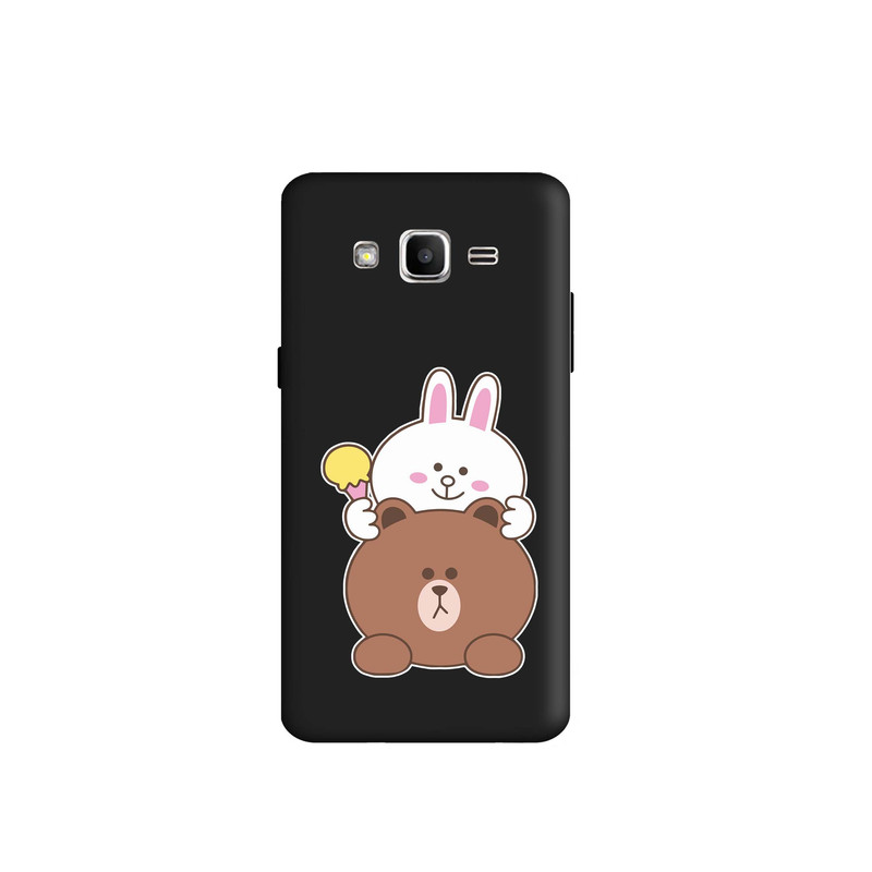 کاور قاب گارد طرح خرگوشی و خرسی کد s8146 مناسب برای گوشی موبایل سامسونگ Galaxy J2 Prime / Grand Prime