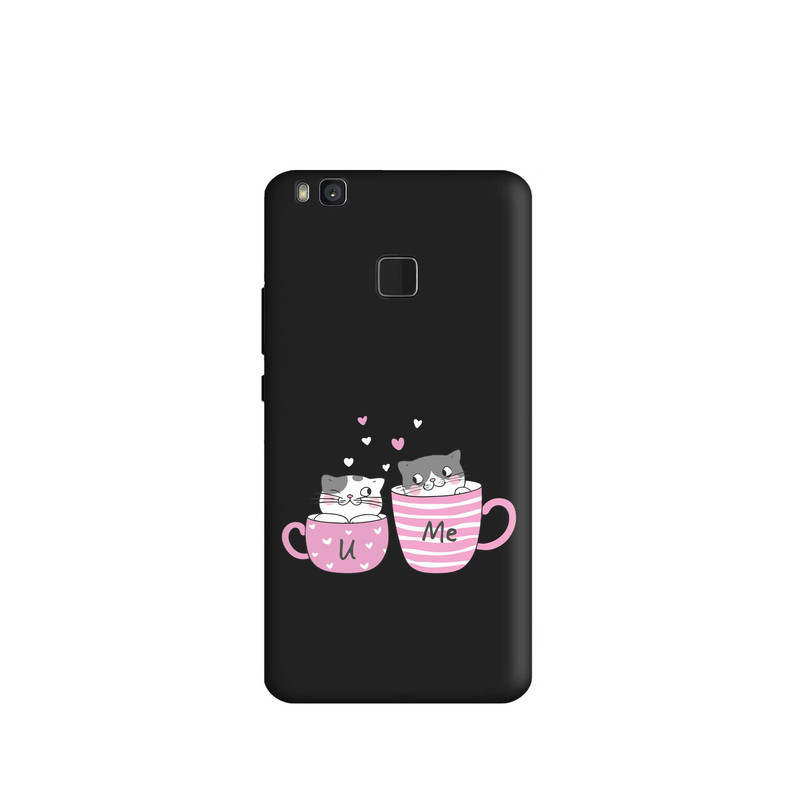 کاور قاب گارد طرح گربه فنجون کد s12524 مناسب برای گوشی موبایل هوآوی P10 Lite