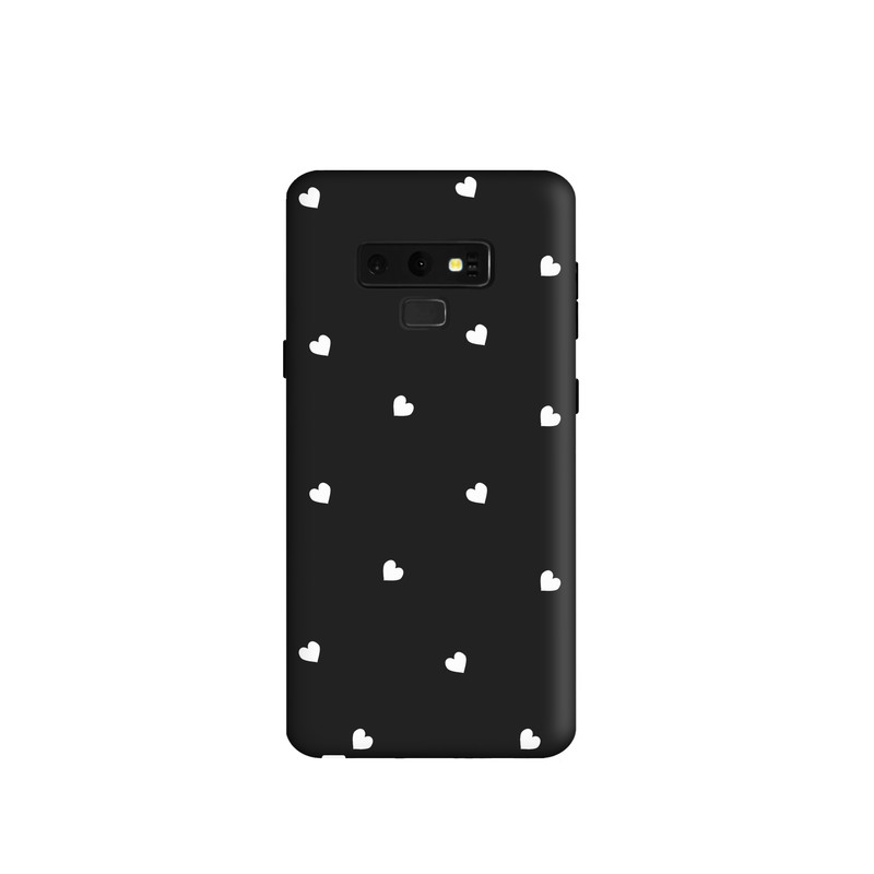 کاور طرح  قلب سفید مینیمال کد y4729 مناسب برای گوشی موبایل سامسونگ Galaxy  Note 9