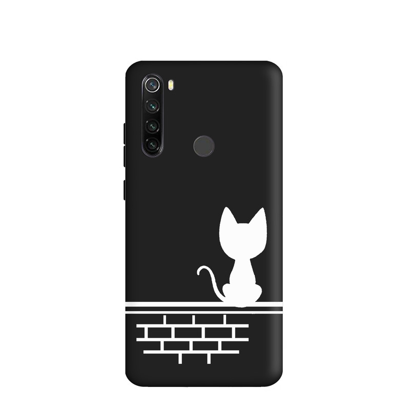 کاور طرح  گربه مینیمال  کد y9085 مناسب برای گوشی موبایل شیائومی  Redmi Note 8T
