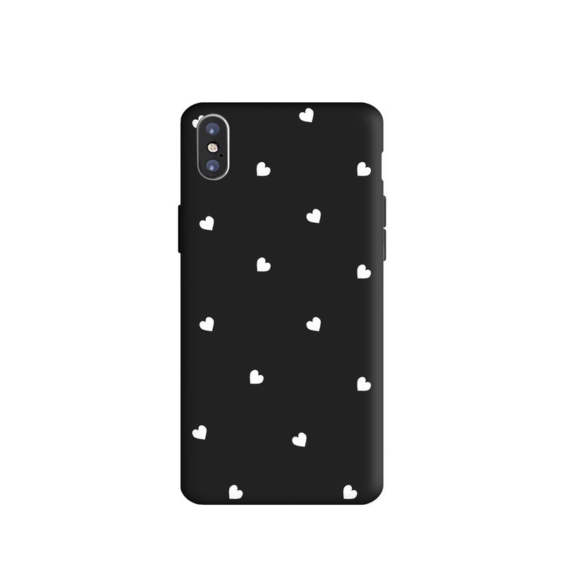 کاور طرح قلب سفید مینیمال کد u4277 مناسب برای گوشی موبایل اپل iphone X / Xs
