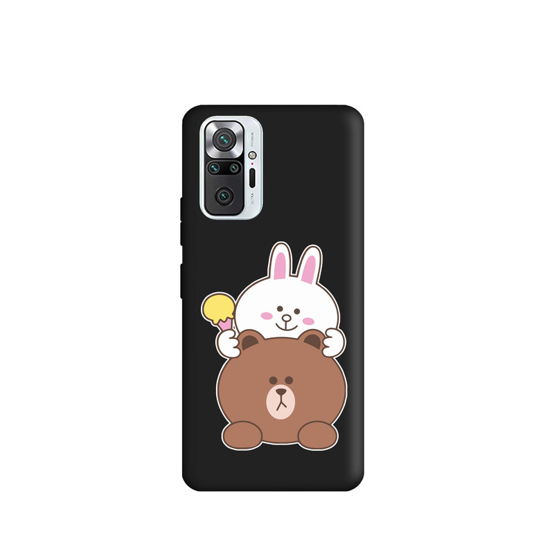 کاور قاب گارد طرح خرگوشی و خرسی کد s8756 مناسب برای گوشی موبایل شیائومی Redmi Note 10 Pro / Redmi Note 10 Pro Max