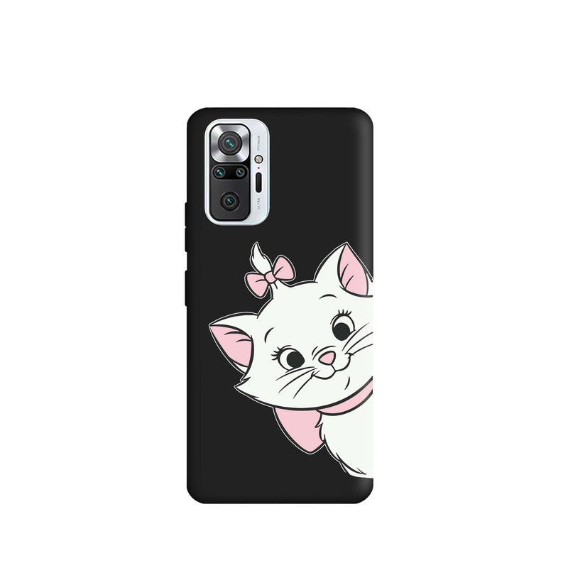کاور قاب گارد طرح گربه سفید صورتی کد s6478 مناسب برای گوشی موبایل شیائومی Redmi Note 10 Pro