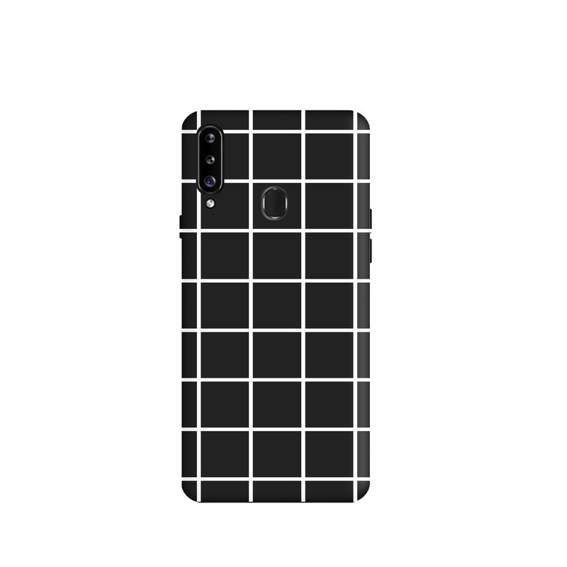 کاور قاب گارد طرح چهارخونه کد s8093 مناسب برای گوشی موبایل سامسونگ Galaxy A60