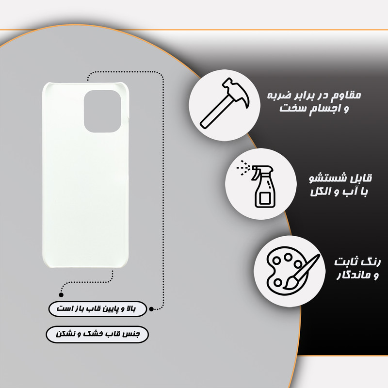 کاور قاب گارد مدل ساده مناسب برای گوشی موبایل شیائومی Redmi 12