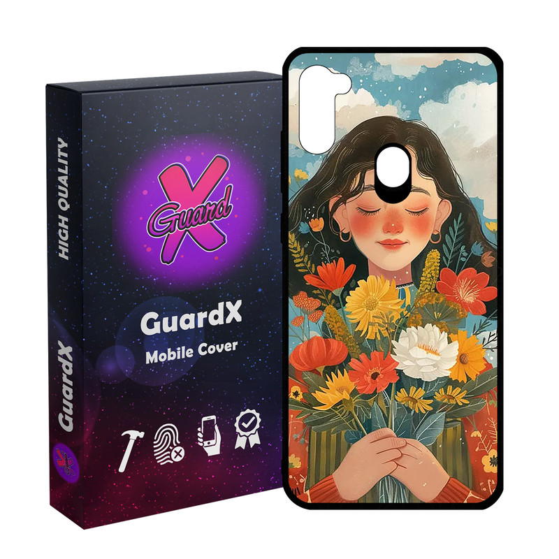 کاور گارد ایکس طرح دختر مدل  Glass10776 مناسب برای گوشی موبایل سامسونگ Galaxy A11/M11