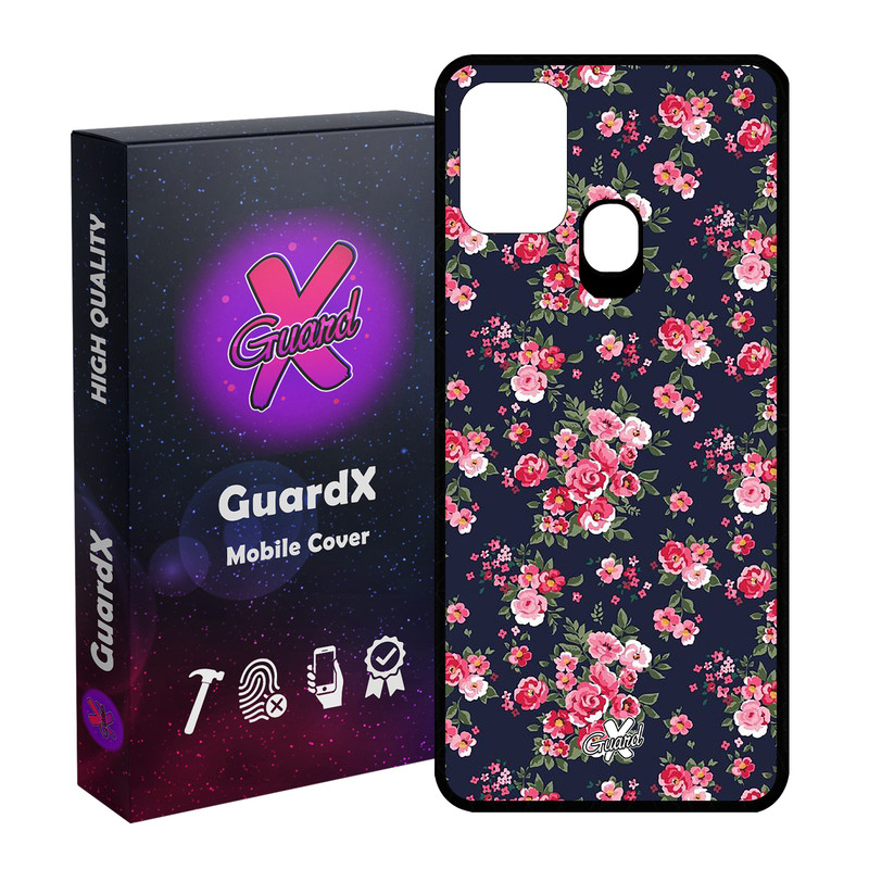 کاور گارد ایکس طرح Flower مدل Glass10130 مناسب برای گوشی موبایل سامسونگ Galaxy M31 / M31 Prime / F41