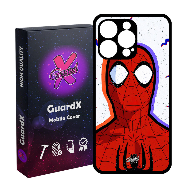 کاور گارد ایکس طرح Spider Man مدل قاب Glass10495 مناسب برای گوشی موبایل اپل iPhone 15 Pro Max