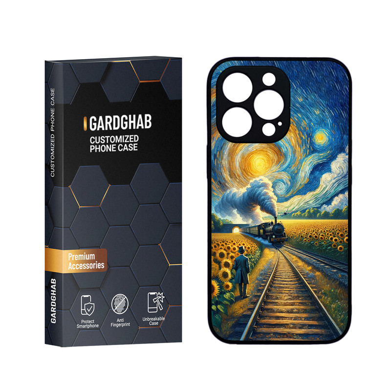 کاور گارد قاب مدل دورژله ای هنری مناسب برای گوشی موبایل اپل iPhone 13 Pro