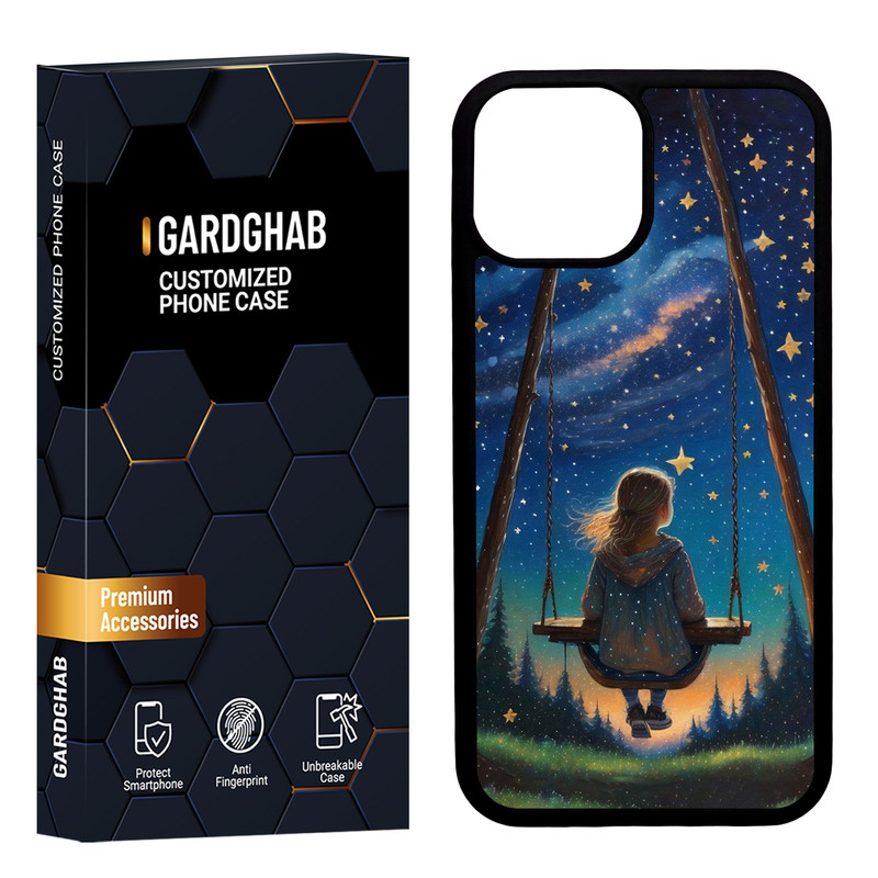 کاور گارد قاب مدل دور ژله ای دخترانه مناسب برای گوشی موبایل اپل iPhone 13 Mini
