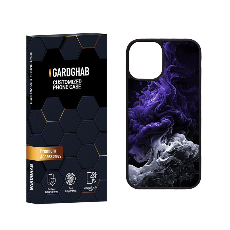 کاور گارد قاب مدل دور ژله ای پشت گلس ساده مناسب برای گوشی موبایل اپل iPhone 12 Mini