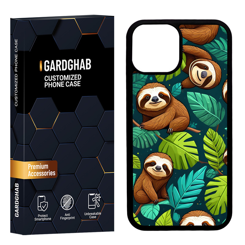 کاور گارد قاب مدل دورژله ای پشت گلس هنری مناسب برای گوشی موبایل اپل iPhone 13 Mini
