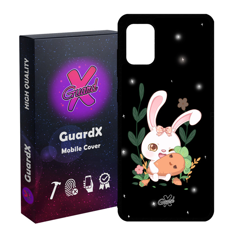 کاور گارد ایکس طرح خرگوش مدل Glass10309 مناسب برای گوشی موبایل سامسونگ Galaxy A51