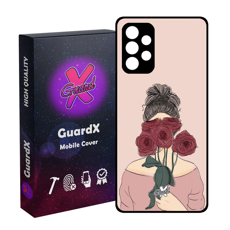 کاور گارد ایکس طرح دختر مدل Glass10284 مناسب برای گوشی موبایل سامسونگ Galaxy A52s