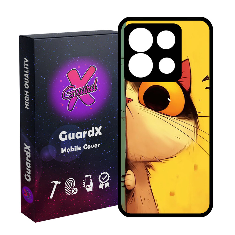 کاور گارد ایکس طرح Cat مدل  Glass10781 مناسب برای گوشی موبایل شیائومی Poco X6 5G / Note 13 Pro 5G
