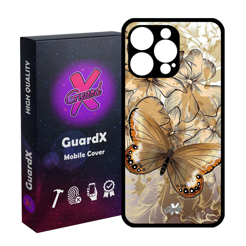 کاور گارد ایکس طرح پروانه مدل Glass10272 مناسب برای گوشی موبایل اپل iPhone 15 Pro Max
