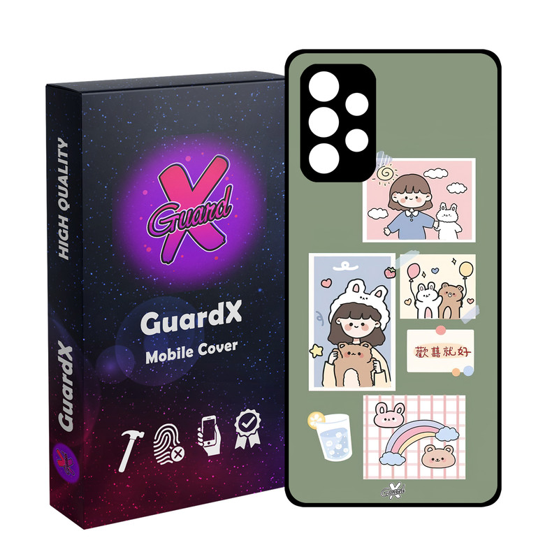 کاور گارد ایکس طرح Girl مدل Glass10514 مناسب برای گوشی موبایل سامسونگ Galaxy A33 5G