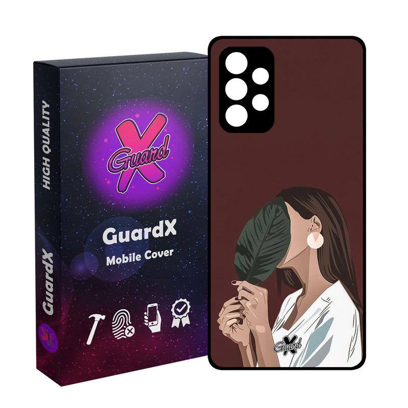 کاور گارد ایکس طرح دختر مدل Glass10476 مناسب برای گوشی موبایل سامسونگ Galaxy A72