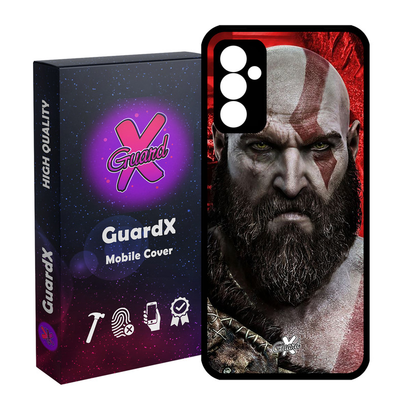 کاور گارد ایکس طرح God of War مدل Glass10035 مناسب برای گوشی موبایل سامسونگ Galaxy A14 / A14 5G
