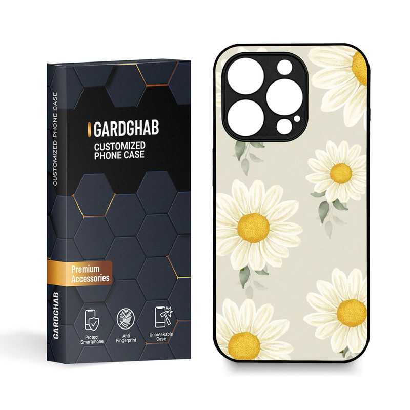 کاور گارد قاب مدل گل مناسب برای گوشی موبایل اپل iPhone 15 Pro