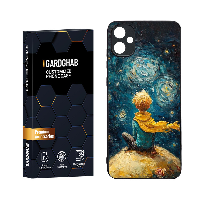 کاور گارد قاب مدل دورژله ای پشت گلس هنری مناسب برای گوشی موبایل سامسونگ Galaxy A05