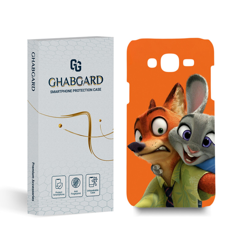کاور گارد قاب مدل زوتوپیا مناسب برای گوشی موبایل سامسونگ  galaxy j5 2015