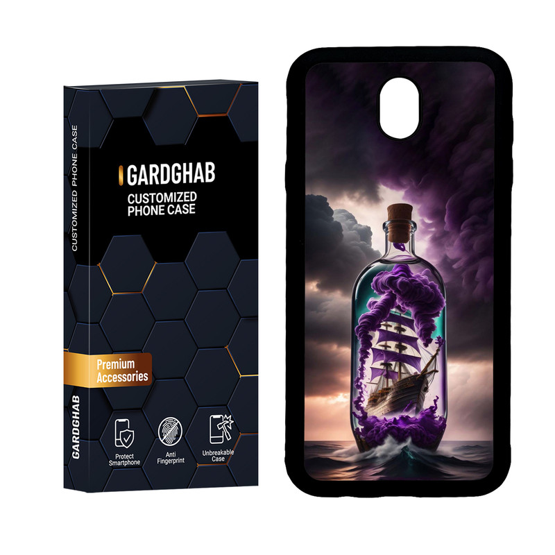کاور گارد قاب مدل دور ژله ای هنری مناسب برای گوشی موبایل سامسونگ Galaxy J5 Pro