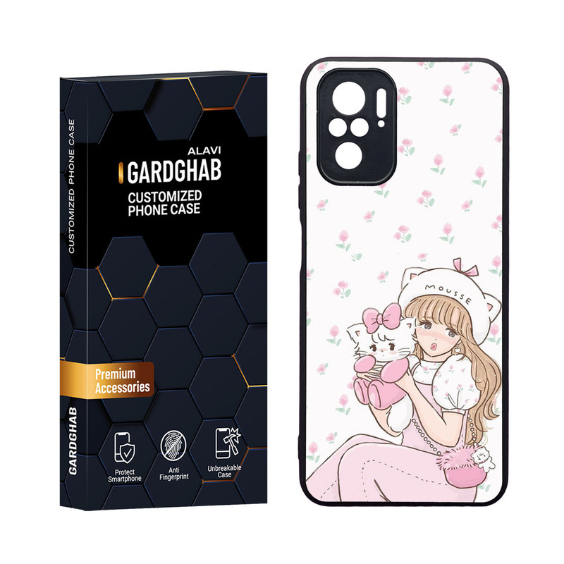 کاور گارد قاب مدل دورژله ای دخترانه مناسب برای گوشی موبایل شیائومی Redmi Note 10 4G / Note 10s / Poco M5s