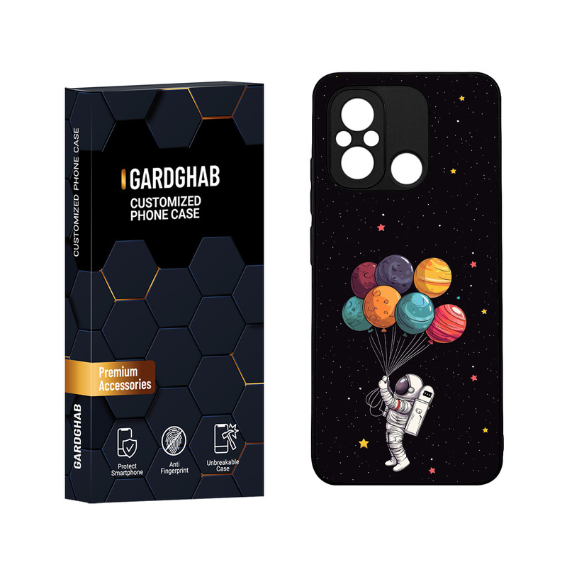کاور گارد قاب مدل دورژله ای کهکشان مناسب برای گوشی موبایل شیائومی Poco C55 / Redmi 12c