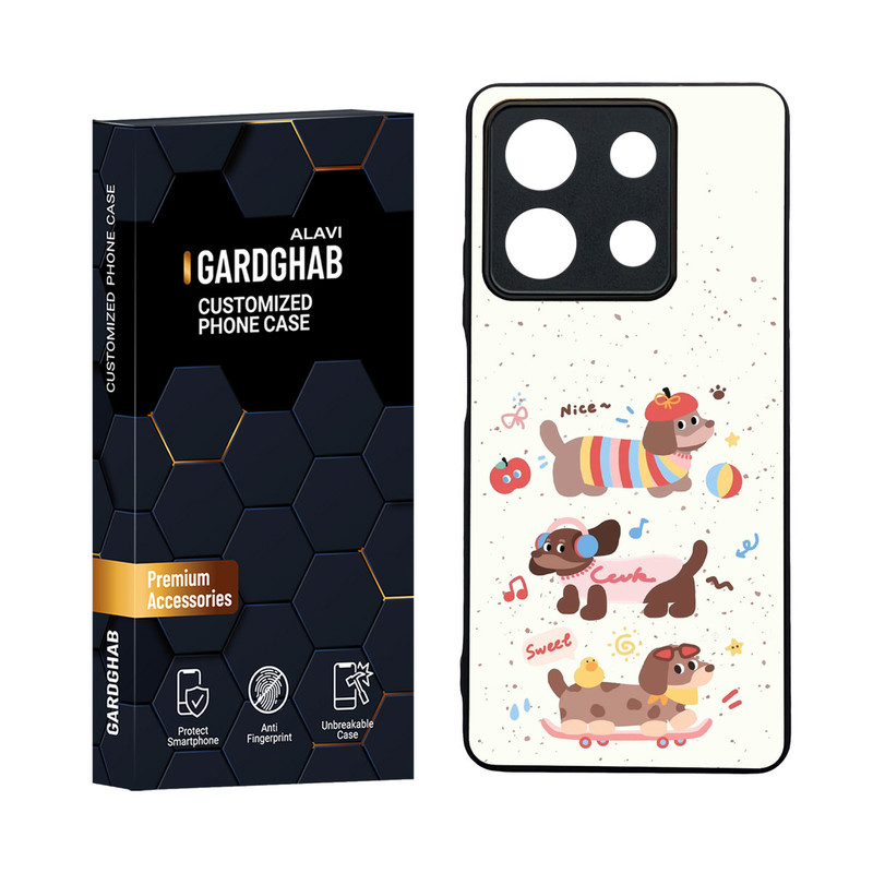 کاور گارد قاب مدل دورژله ای فانتزی مناسب برای گوشی موبایل شیائومی Redmi Note 13 5G