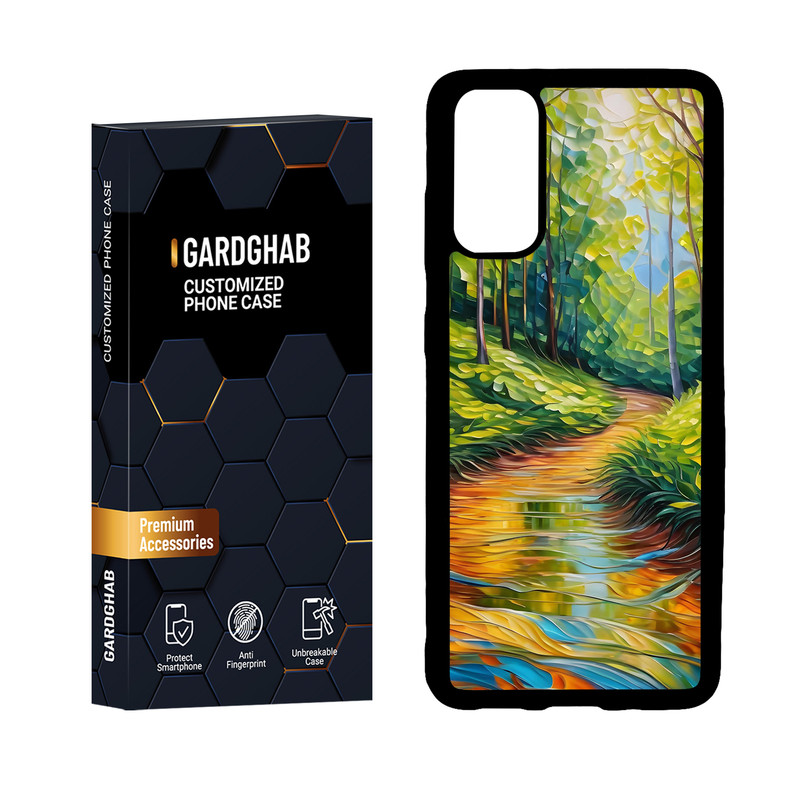 کاور گارد قاب مدل دور ژله ای هنری مناسب برای گوشی موبایل سامسونگ Galaxy S20