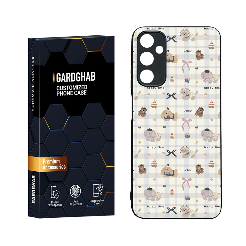 کاور گارد قاب مدل دورژله ای پشت گلس فانتزی مناسب برای گوشی موبایل سامسونگ Galaxy A05s
