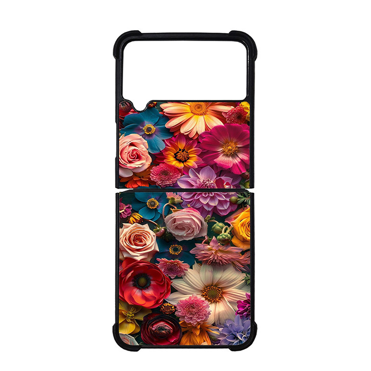 کاور گالری وبفر طرح گل مناسب برای گوشی موبایل سامسونگ Galaxy Z Flip4