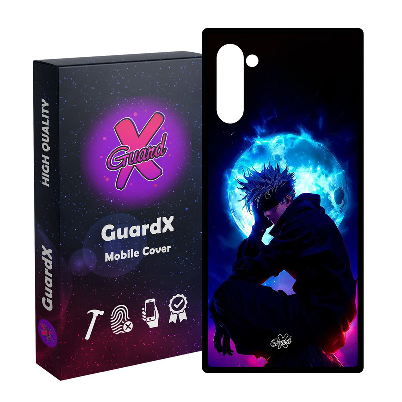 کاور گارد ایکس طرح ساتورو گوجو انیمه مدل Glass10691 مناسب برای گوشی موبایل سامسونگ Galaxy Note 10
