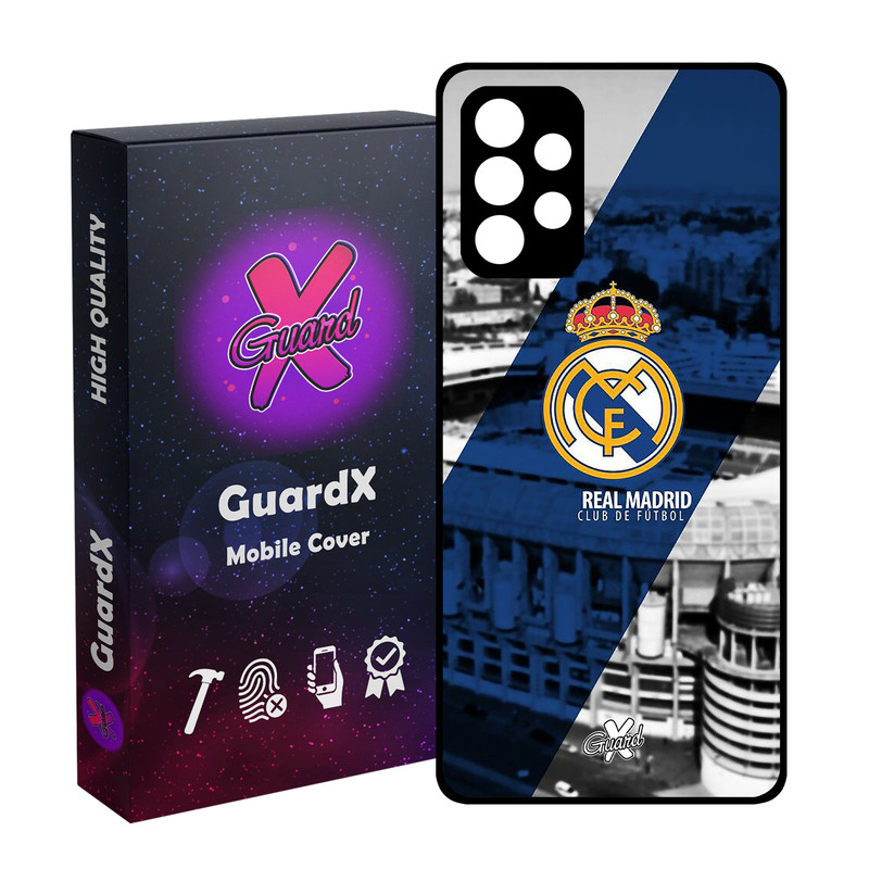 کاور گارد ایکس طرح Real Madrid مدل Glass10054 مناسب برای گوشی موبایل سامسونگ Galaxy A52s