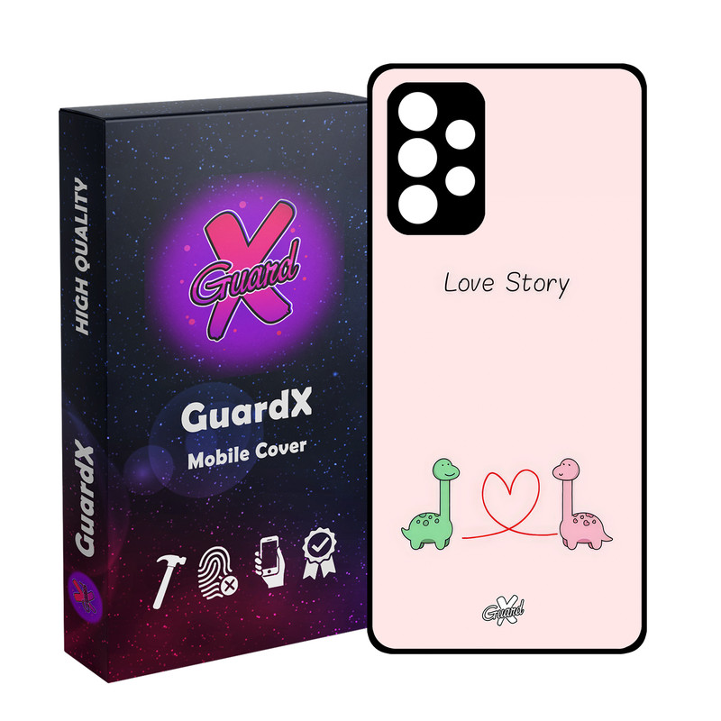 کاور گارد ایکس طرح Love مدل Glass10654 مناسب برای گوشی موبایل سامسونگ Galaxy A33 5G