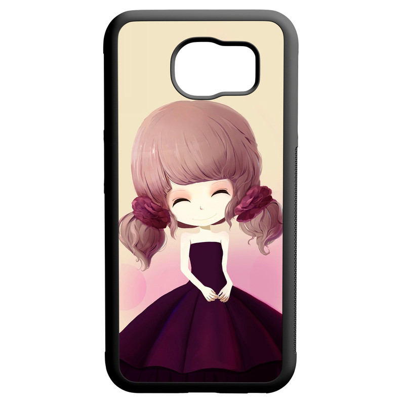کاور طرح دخترانه کد 110165 مناسب برای گوشی موبایل سامسونگ galaxy s6