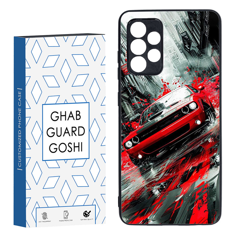 کاور قاب گارد گوشی طرح ماشین کد TPU-091 مناسب برای گوشی موبایل سامسونگ Galaxy A52