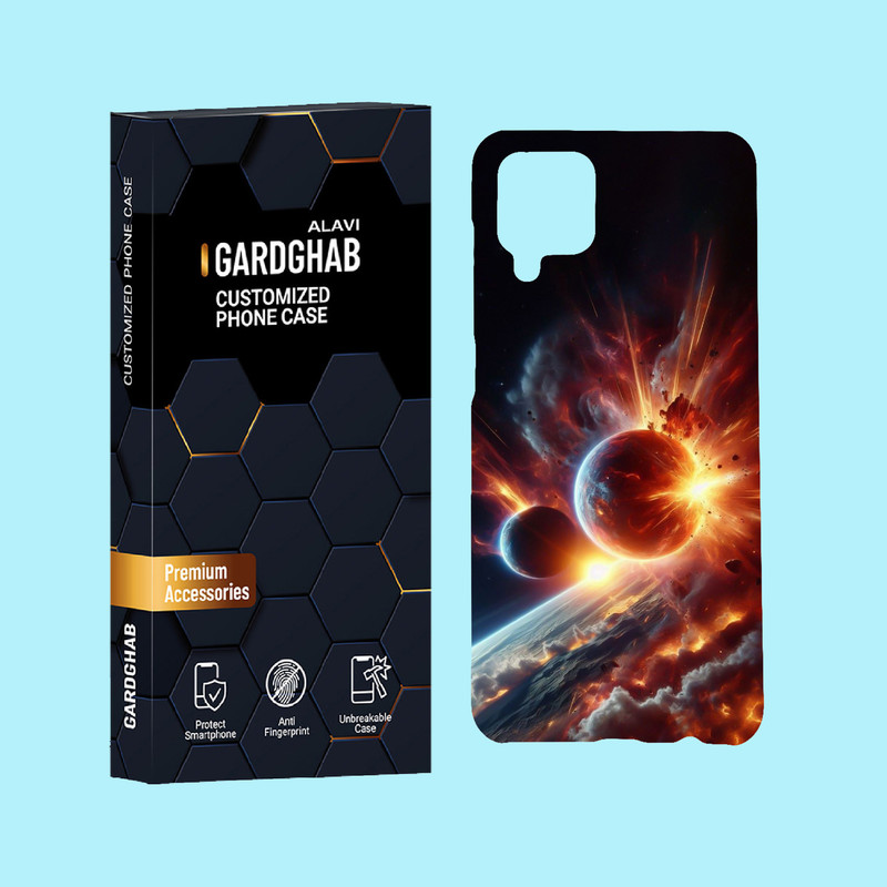 کاور گارد قاب علوی مدل کهکشان مناسب برای گوشی موبایل سامسونگ Galaxy A12