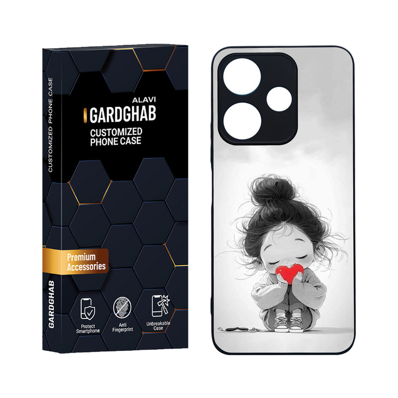کاور گارد قاب علوی مدل دورژله ای فانتزی مناسب برای گوشی موبایل شیائومی Poco M6 4G