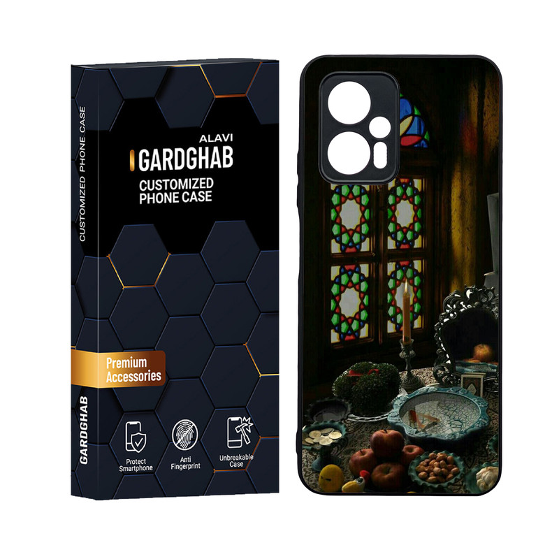 کاور گارد قاب علوی مدل دورژله ای پشت گلس ایرانی مناسب برای گوشی موبایل شیائومی Poco X4 GT